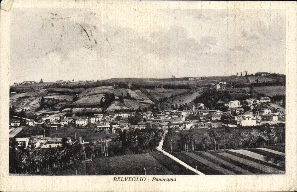 Belveglio - Panorama — Éd. De Cerruti - Veggio Pozzi - Frente