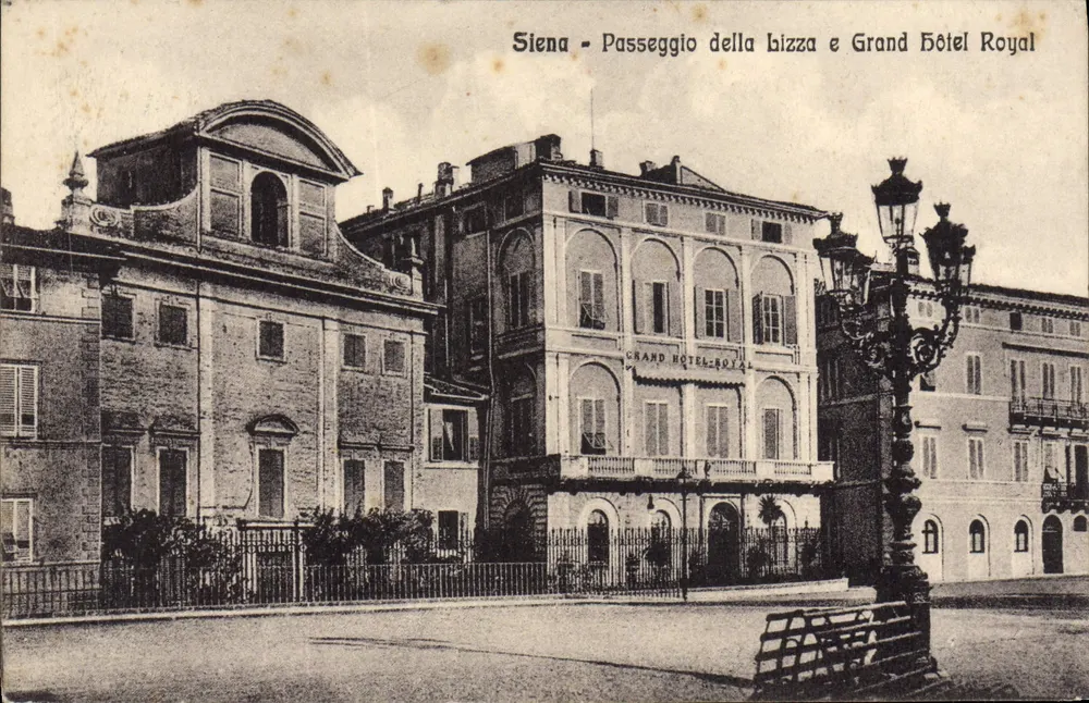 Siena - Passeggiolo della Lizza und Grand Hôtel Royal — Verlag Ditta Stefano Venturini, Nr. 29054 - Vorderseite