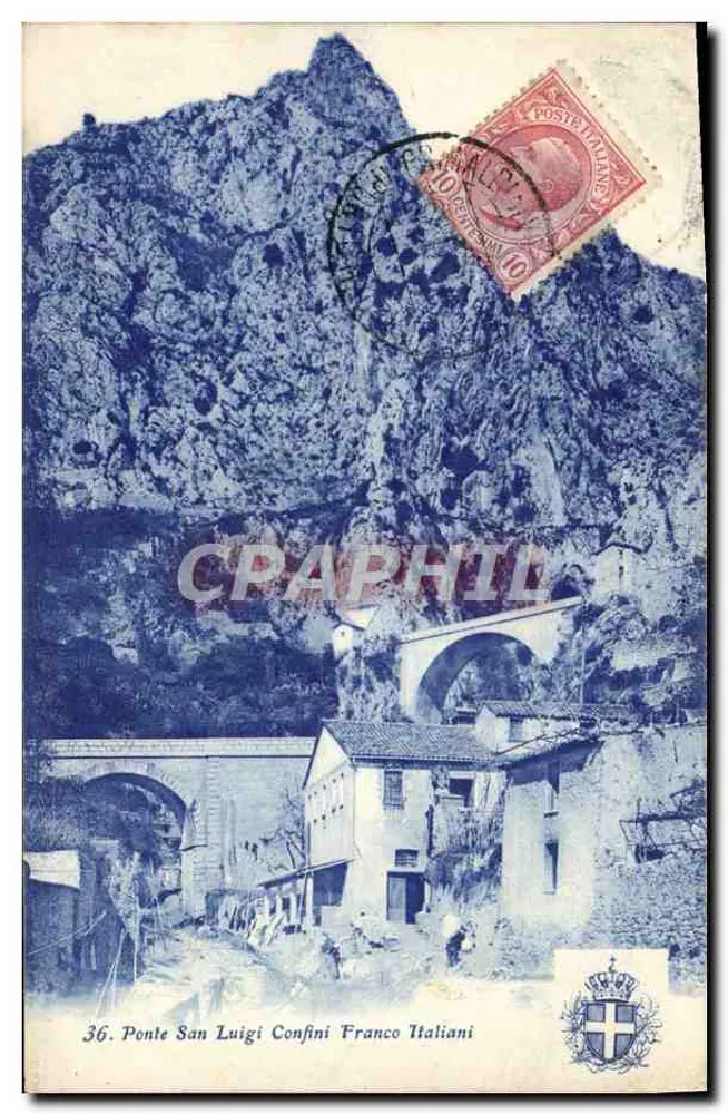 Ponte San Luigi - Französisch-Italienische Grenze — Verlag Artaud et Nozais, n°36 - Vorderseite