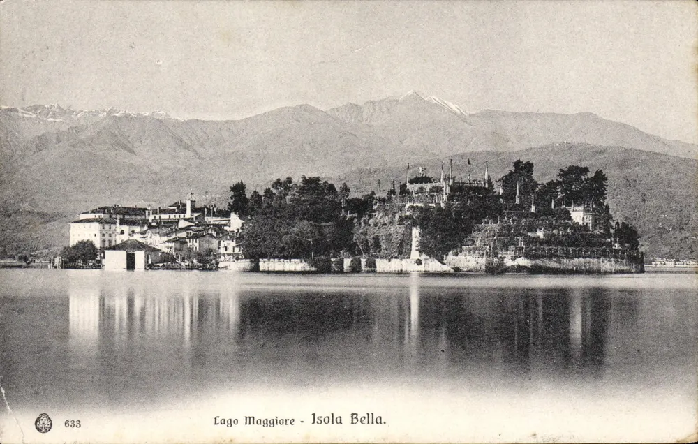 Lago Maggiore - Ilha Bella — vista panorâmica — Edit. Brunner & C., Como-Zürich - Frente