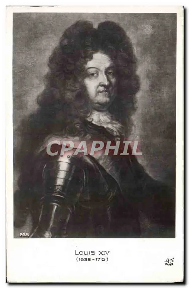 Louis XIV — Porträt in Rüstung — AN Paris, n° 265 - Vorderseite
