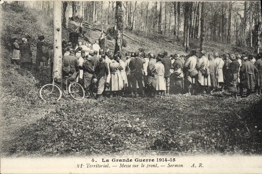 Gottesdienst am Front — Predigt — Der Große Krieg 1914-15 — A.R. Territorial - Vorderseite