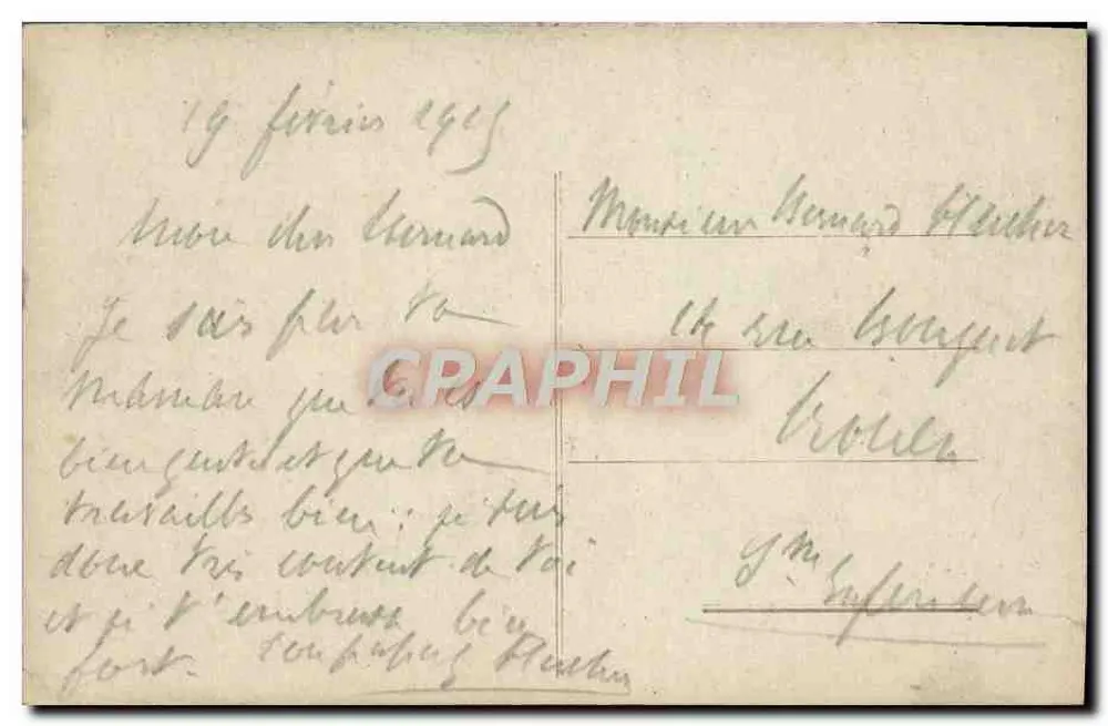 A Popote — Guerra 1914 — J. C. Popote - Verso