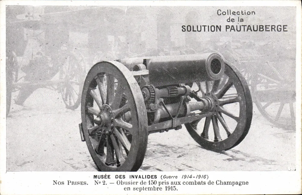 150-mm-Obusier — Musée des Invalides — Sammlung der Lösung Pautauberger - Vorderseite