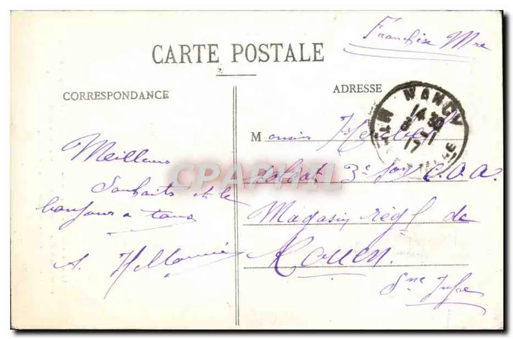 Haraucourt — Zerstörung nach dem Krieg — Verlag TANCO - Rückseite