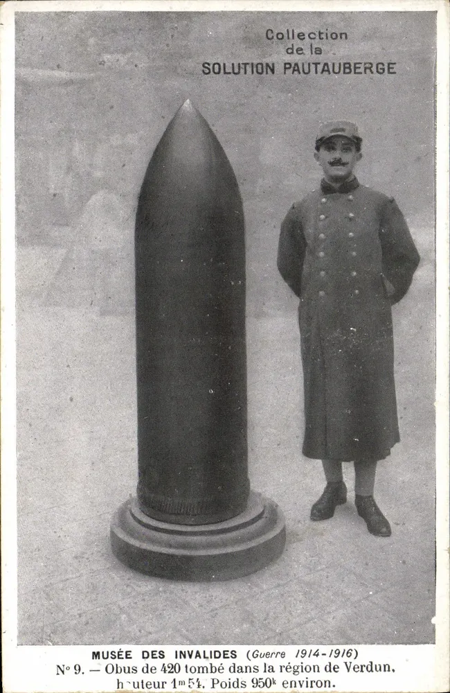 420 mm Granate — Musée des Invalides — Sammlung der Solution Pautauberge - Vorderseite