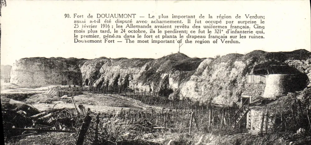 Fort de Douaumont — O mais importante da região de Verdun — n° 90 - Frente