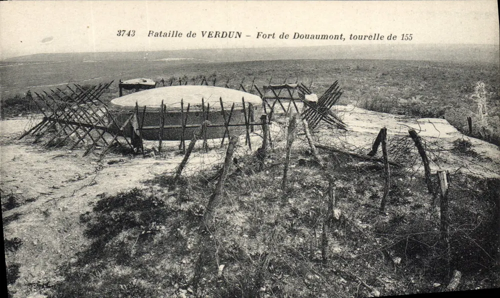 Schlacht von VERDUN — Fort de Douaumont, 155-Turm — n°3743 - Vorderseite