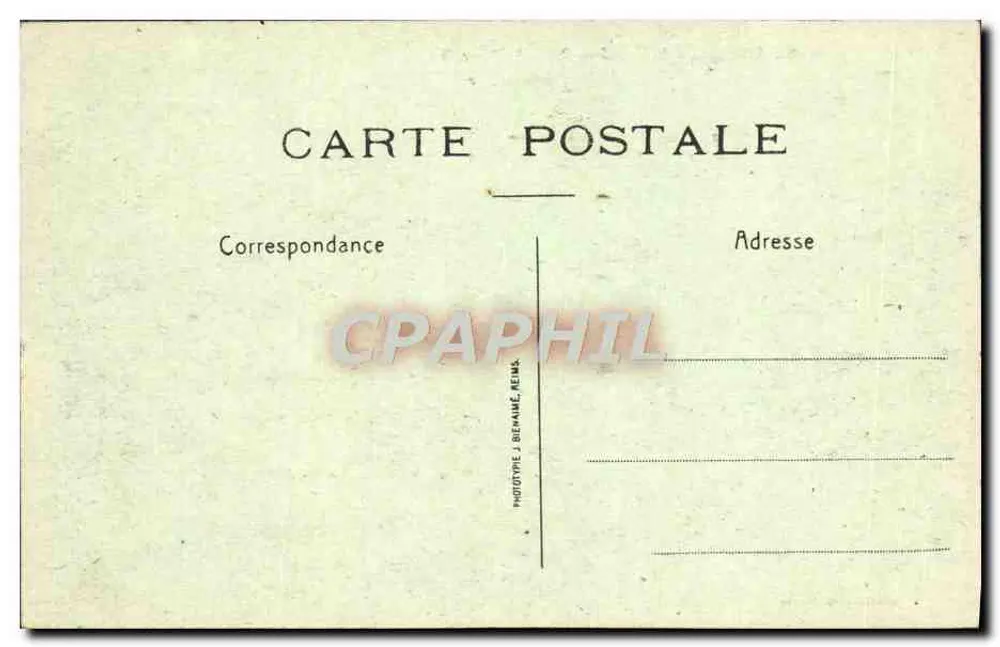 Reims in Ruinen — Place des Marchés — Verlag Méhaud, Reims, n°22 - Rückseite
