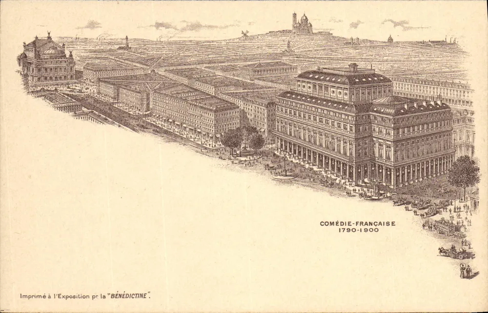 Comédie-Française — 1790-1900 — Gedruckt auf der Benediktiner-Ausstellung - Vorderseite
