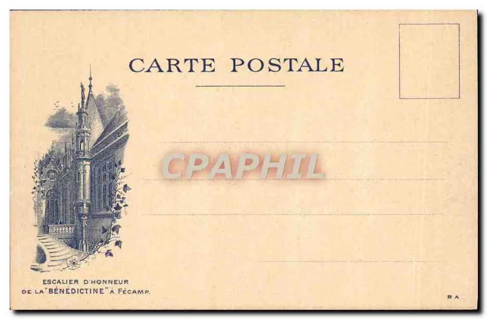Comédie-Française — 1790-1900 — Gedruckt auf der Benediktiner-Ausstellung - Rückseite