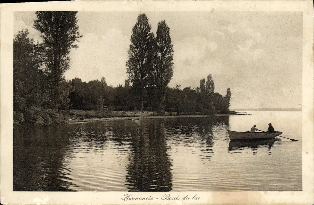 Hermancia - Margens do lago — «LE CHANTIER» Oeuvre Sociale, Paris XII - Frente