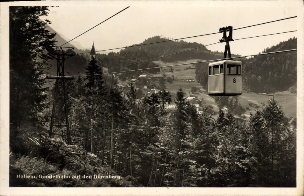 Hallein, Seilbahn zum Dürrnberg — Verlag Hallein, Nr. H 121 - Vorderseite