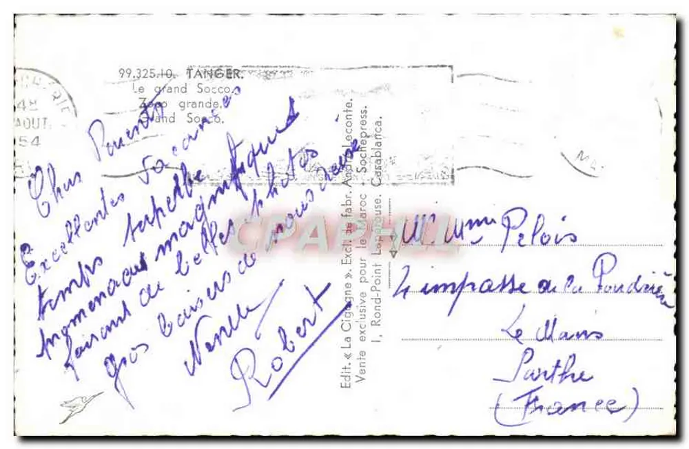 ग्रैंड सोको के प्लेस — तंजान — एडिट. « ला सिगोन्ने » - पीछे