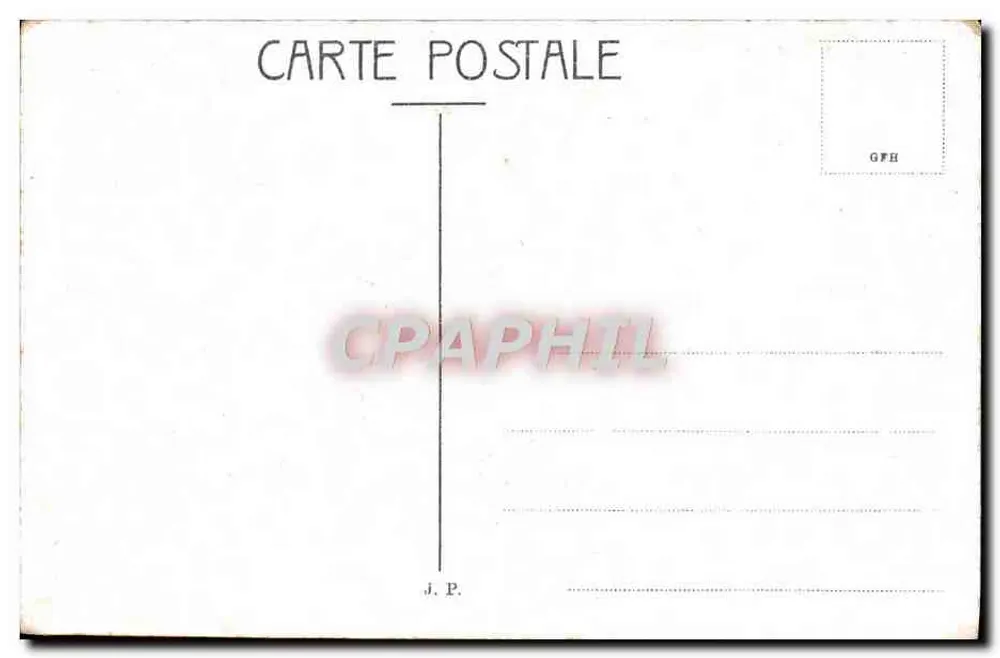 Konstantinopel — Panoramablick auf den Hafen und den Bosporus — Verlag J. P. (gedruckt auf der Karte) - Rückseite