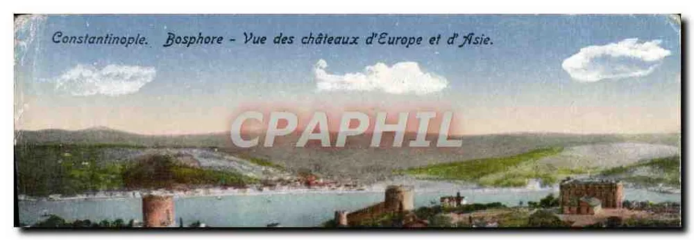 Constantinopel. Bosporus - Ansicht der Schlösser Europas und Asiens. - Vorderseite