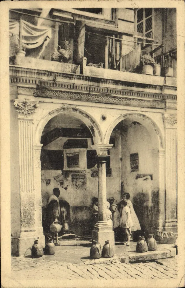 Casbah — Fontaine der Casbahstraße — Édition Primitime Alger - Vorderseite