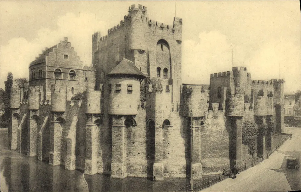 Schloss der Grafen von der Brücke der Hinrichtung gesehen — Gand - Gent — Edition Roger Gillis - Vorderseite