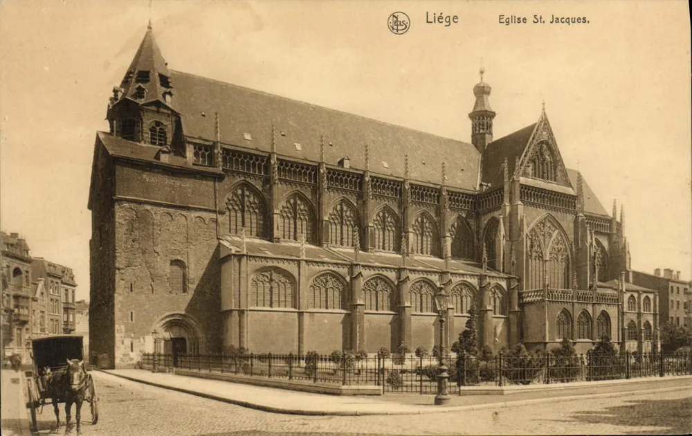 Liège — Igreja de São Jacó — Nélas, Bruxelas, Série Liège No. 109 - Frente