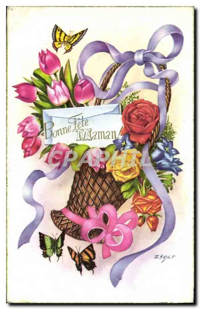 Arranjo de flores — Boa festa, mãe — Zsolt - Frente