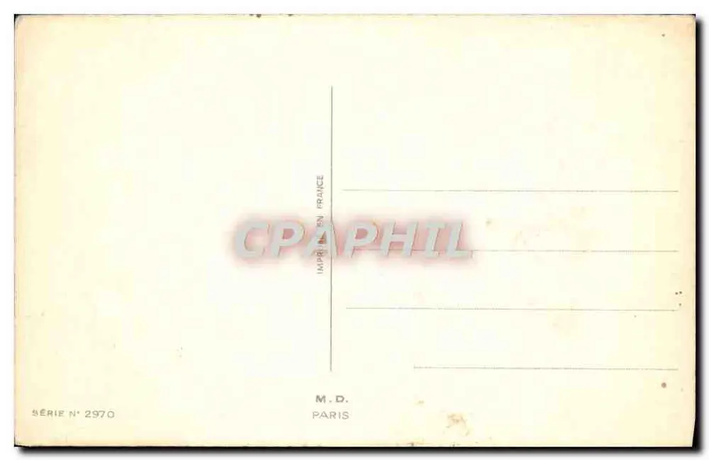 Criança com cesto de flores — Bom Dia — M.D. Paris, série 2970 - Verso