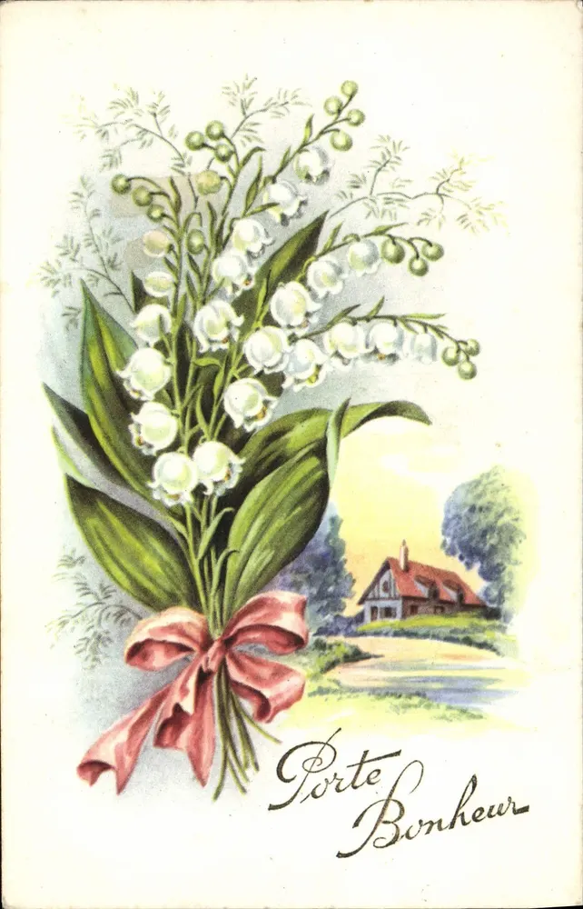 Büschel von Mohnblumen — Porte Bonheur — Editions Univers, N° 120 - Vorderseite
