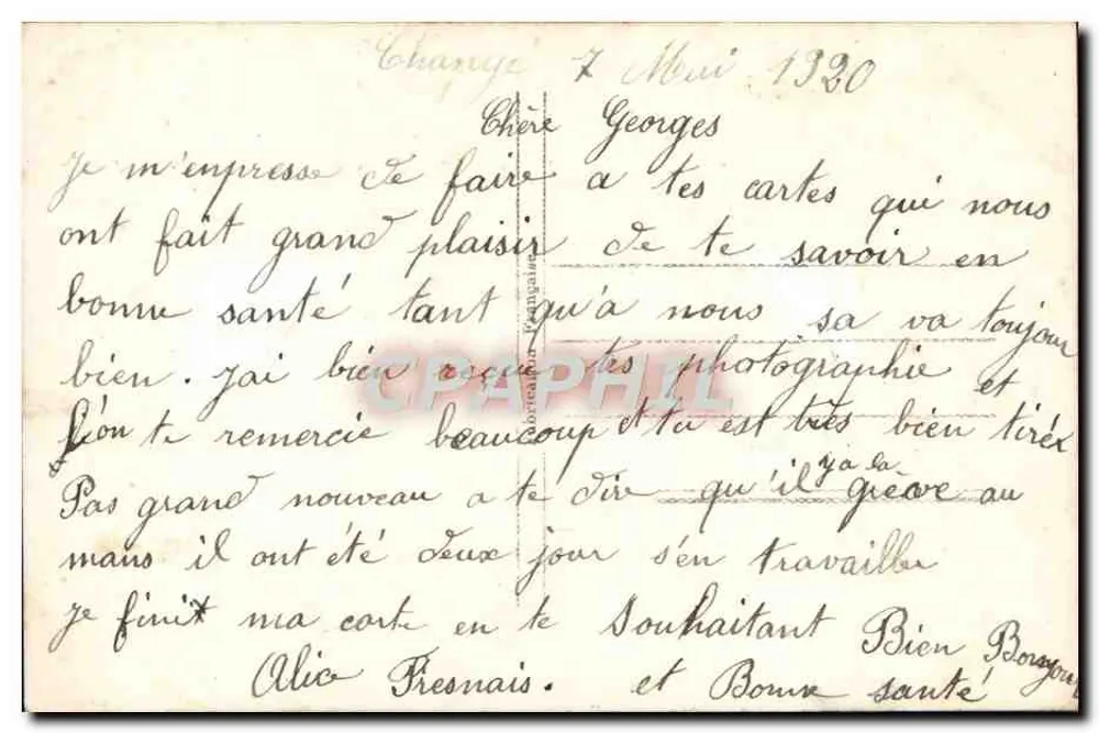 Lilien des Tals in einem dekorativen Vase — Maguelet Bonheur, n°395 - Rückseite