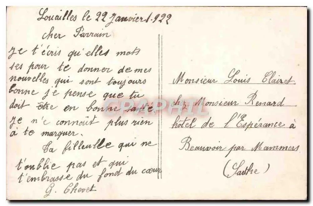 Kleine Mädchen mit einem Glücksschuh — Porte Bonheur — NÉO-PHOT PARIS n°77/4 - Rückseite