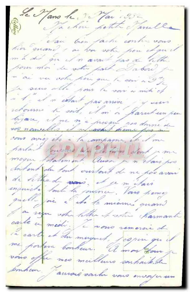 Büschel von Mädesüß — Glückwunsch — Verlag G. Ellies, Nr. 147 - Rückseite