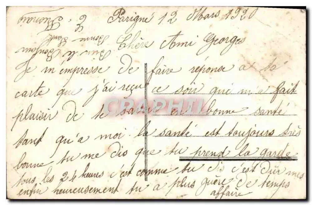 Bouquet de violettes — carte d'anniversaire éditée par Gloria, n° 424 - Verso
