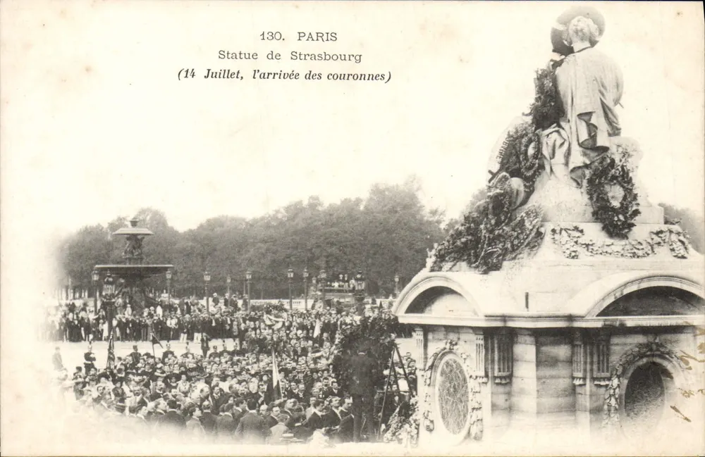 Statue von Straßburg — (14. Juli, das Erscheinen der Krönungen) — Paris, Nr. 130 - Vorderseite