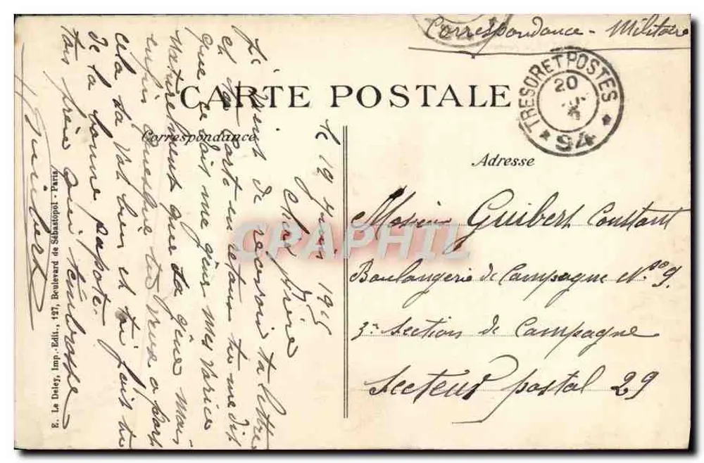 नोमेनी — 1914-1915 के युद्ध के बाद दुखद स्थिति — ई. ला डेले, इम्प्रेसरी एडिट्स, पेरिस - पीछे