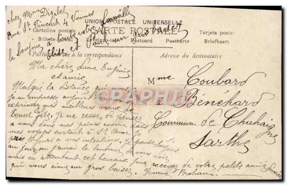 Fröhliche Feier — Vannes — Ansichtskarte Nr. 7078 - Rückseite