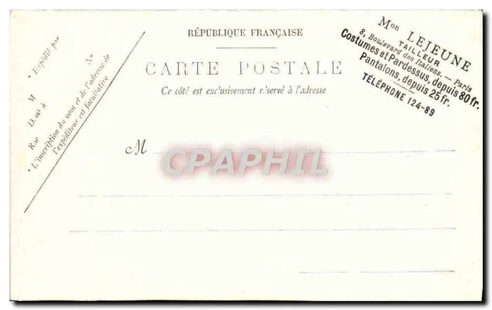 Monte-Carlo — Boulevard de la Condamine — Os Hotéis — N° 319 - Verso