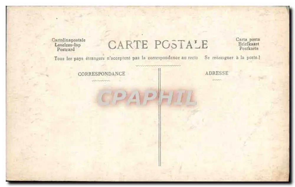 Frau mit Hut aus Federn — Frohe Neujahr — Karte postale - Rückseite