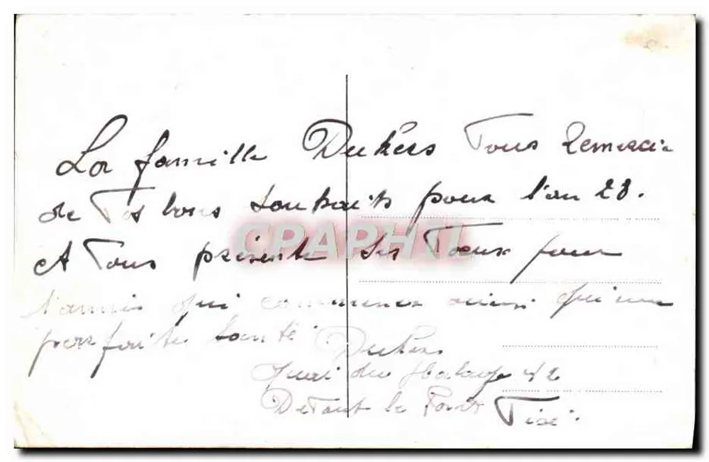 Bouquet de roses — composition florale — Éditeur Eudes - Verso