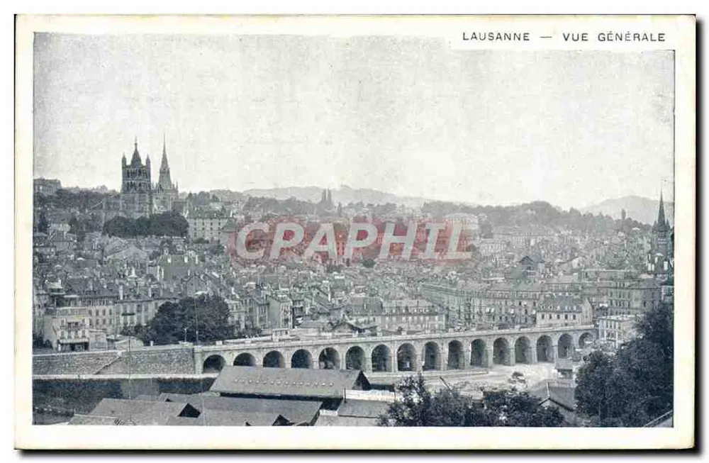 Lausana — Vista Geral — editor não identificado - Frente