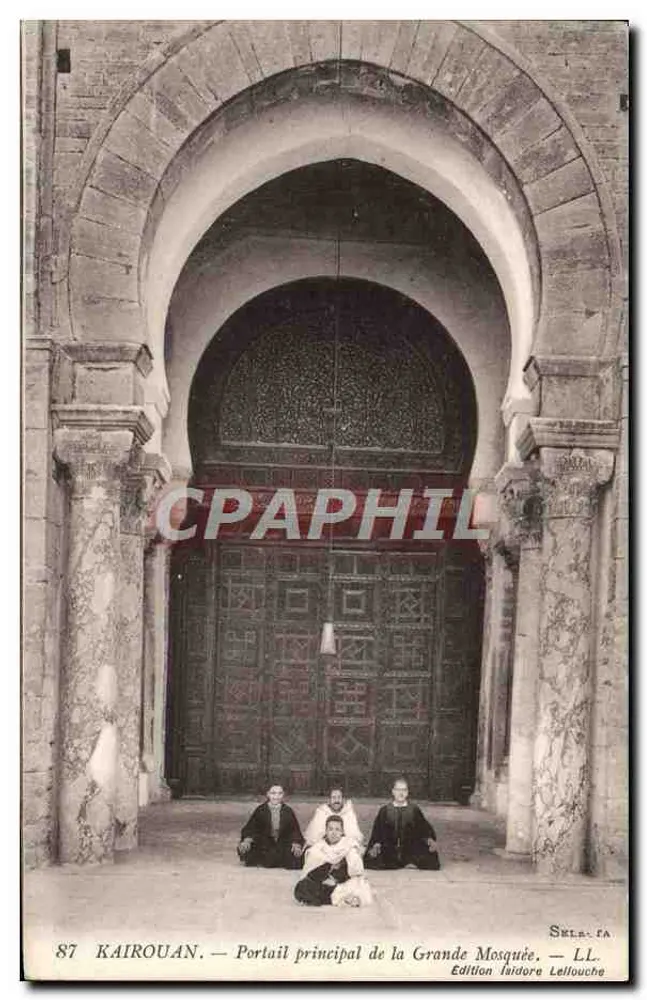 Kairouan — Haupteingang der Großen Moschee — Edition Isidore Lellouche - Vorderseite