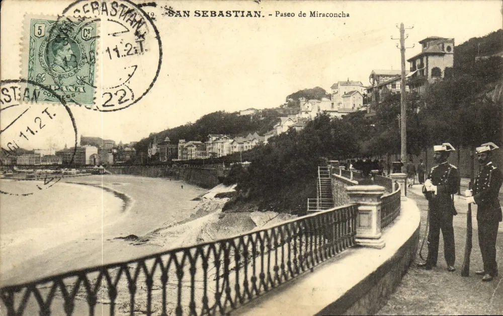 San Sebastián - Paseo de Miraconcha — Verlag G. Galarza, Serie Nr. 11.2.T - Vorderseite