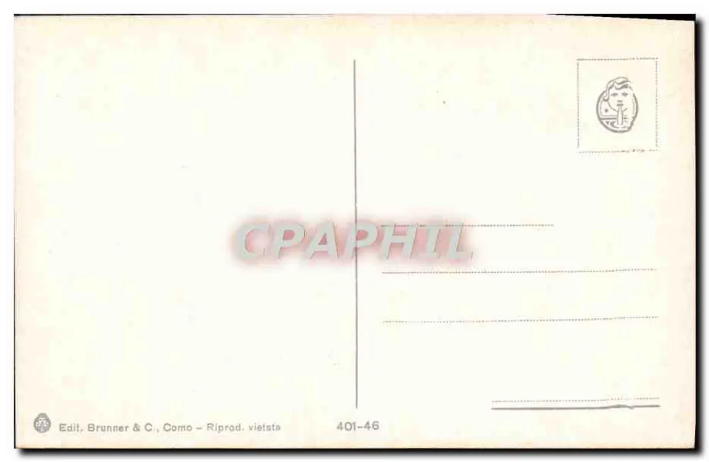 S. Margherita Ligure - Golfo — Edit. Brunner & C., Como, n° 401-46 - Verso