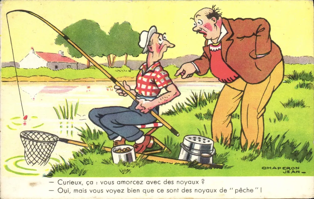 Fischer mit Nüssen — Jean Capuchon — Humoristisch 543 - Vorderseite