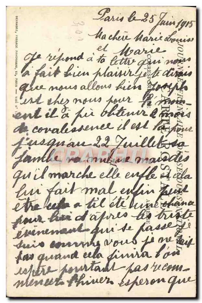 Femme tenant un enfant — dessin de Welfaine — 1913 - Verso
