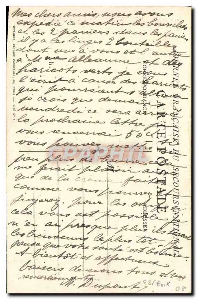 Mulher com criança — gravura assinada Chilfane 1913 — editora não visível - Verso