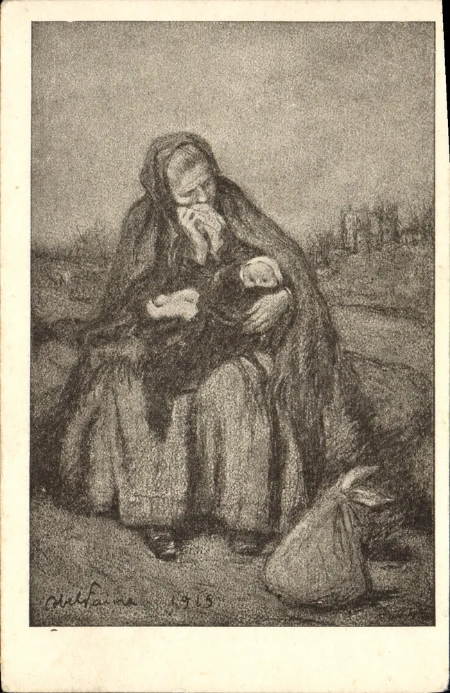 Mãe com seu filho — 1913 — Melfaine - Frente