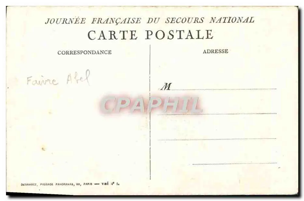 Mãe com seu filho — 1913 — Melfaine - Verso