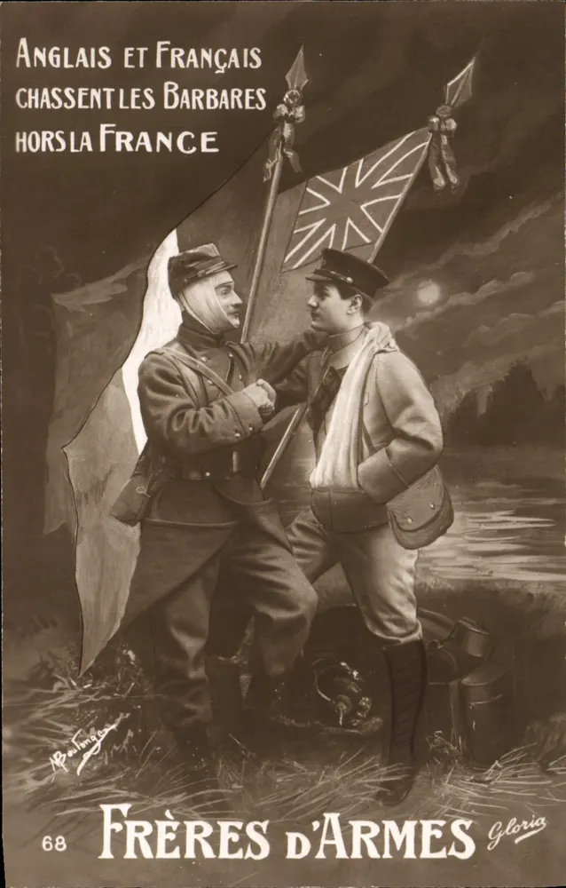 Anglais et Français chassent les Barbares hors la France — Frères d'Armes — Gloria, n°68 - Recto