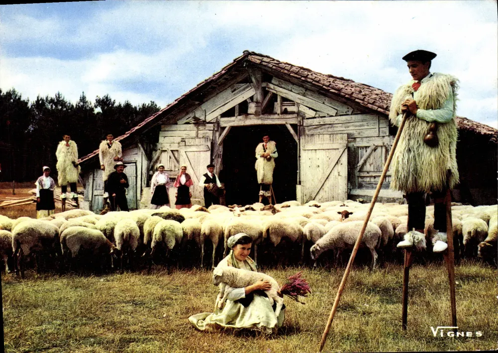 Scène pastorale avec 'Louis Becuts' — Vignes, n°756 - Recto