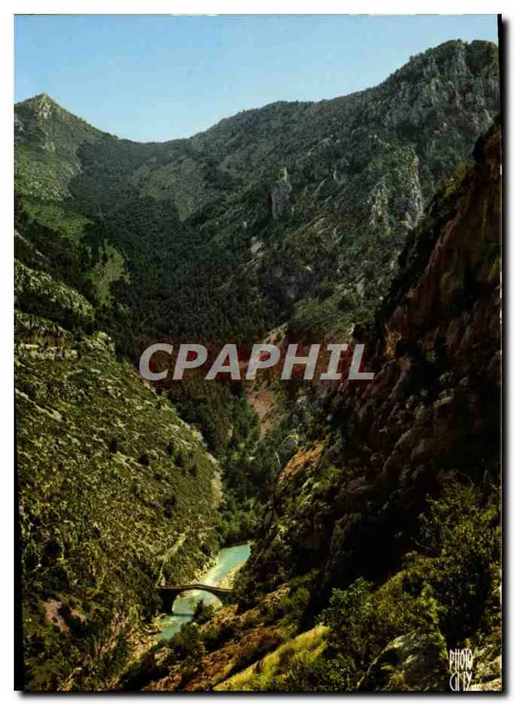 Die Gorges du Verdon — Brücke von Tuset in der Nähe des Point Sublime — Éditions Gorges du Verdon - Vorderseite