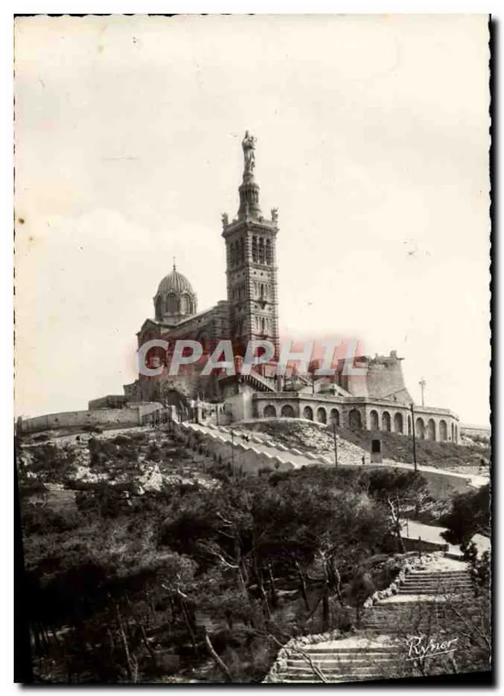 Basílica Nossa Senhora da Guarda — Marselha — Edições Ryner, n°466 - Frente