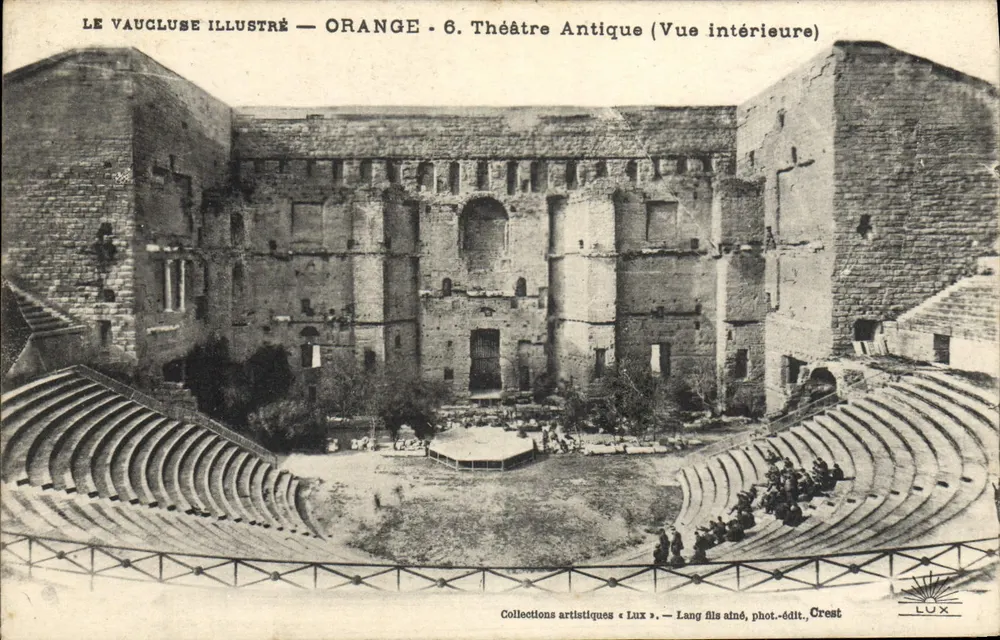 Orange - Teatro Antigo (Visão interna) — Coleções artísticas « Lux » — Lang fils ané, fot.-édit., Crest - Frente